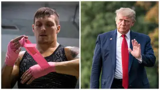 Александр Усик с критикой обрушился на Дональда Трампа