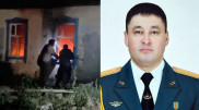 Просто шел мимо: военный вынес женщину из огня в Семее