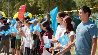 В Туркестанской области открылся модульный лагерь для детей