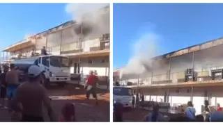 Отдыхающие собственными силами тушили пожар на турбазе в Балхаше