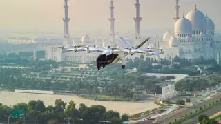 Тестовый полет летающего такси прошел в Абу-Даби