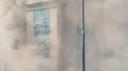 Крупный пожар произошел в центре Астаны