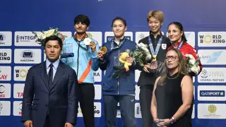 Казахстан выиграл в медальном зачете на этапе Кубка мира по боксу в Астане