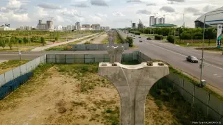 Строительство LRT: участок проспекта Кабанбай батыра частично перекроют в Астане