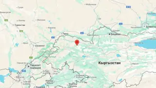 Землетрясение произошло рядом с границей Казахстана и Кыргызстана