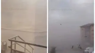 Мощная песчаная буря накрыла Семей