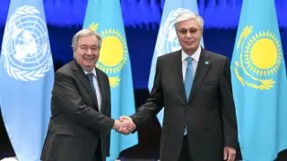 Токаев провел переговоры с генсеком ООН в Алматы