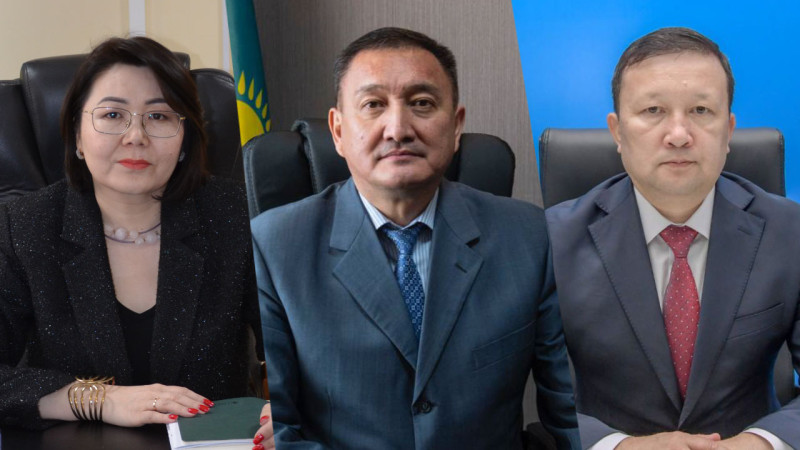Салтанат Беспаева, Болат Куренбеков, Ерик Абитов. Фото:gov.kz