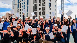 BI Group впервые построила 9-этажный дом за 45 дней в Астане