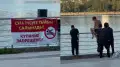 “Купающихся детей на озере Сайран“ сняли на видео