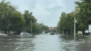 После дождя в Петропавловске улицы превратились в реки