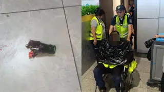 Очередное ЧП в аэропорту Алматы: мужчина пытался покончить с собой осколком бутылки