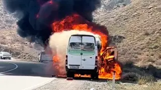 Иностранные туристы едва не сгорели заживо по дороге на Кольсай