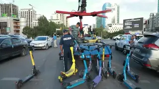 Как выглядит “кладбище“ электросамокатов в Астане