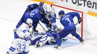 Волевой победой с 7 шайбами обернулся матч “Барыса“ в КХЛ: видео