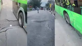 Это провал: акимат Алматы объяснил, как автобусы застряли в новом асфальте