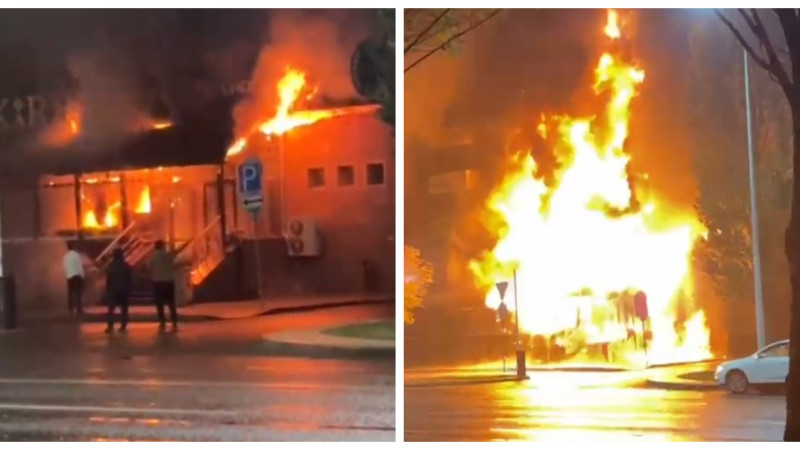 Кадры из видео очевидца