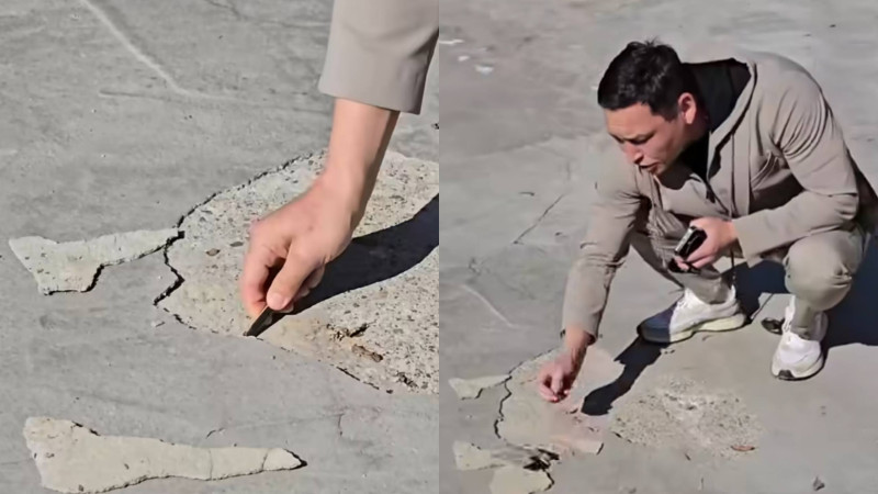 Скриншот из видео в Instagram @sanzhar_bokayev