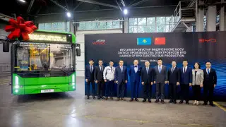 Первая партия электробусов BYD произведена в Казахстане на заводе Astana Motors