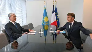 Токаев и Макрон “сверили часы“ в Нью-Йорке