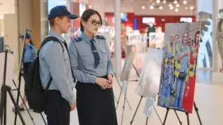 В Шымкенте проходит фотовыставка, посвященная работникам полиции