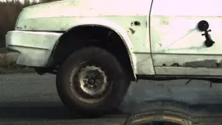 Что будет, если “пролететь“ лежачий полицейский на скорости 100 километров в час