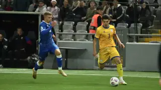 Галымжан Кенжебек стал лучшим игроком матча Казахстан - Лихтенштейн