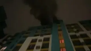 Огонь охватил жилой комплекс в Алматы: видео с места ЧП