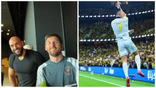 Телохранитель Месси повторил празднование Роналду