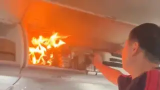 Пожар вспыхнул на борту рейса одной из крупнейших авиакомпаний Китая: видео