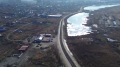 Построенная год назад плотина в Петропавловске начала разрушаться