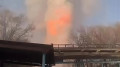 Мощный взрыв попал на видео в Таразе