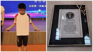 10-летний мальчик из Китая установил невероятный рекорд Гиннесса