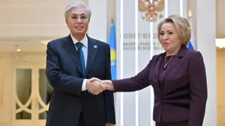 Президент Токаев встретился с Валентиной Матвиенко