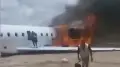 Самолёт с министром загорелся в Конго: пассажиры сняли всё на видео