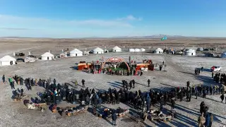 В области Абай состоялся республиканский турнир беркутчи