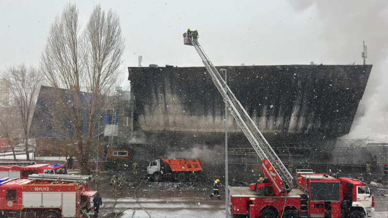 Пожар в Астане. Фото: Tengrinews.kz / Алимжан Аманжол