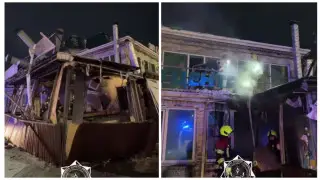 Здание тандырной в Астане разрушилось после пожара и взрыва: есть пострадавшие