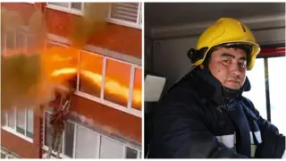 “Пожарный-терминатор“ из видео со взрывом в Уральске обратился к казахстанцам