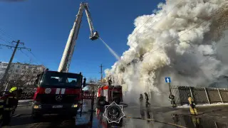 пожар в Астане