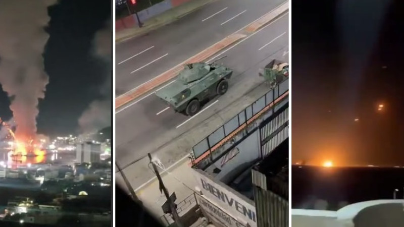 Кадры видео из соцсетей