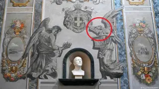 Ангела с лицом премьера Италии увидели на фреске римской базилики