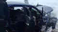 Очевидцы сняли последствия жуткого ДТП на трассе Омск – Майкапшагай: есть погибшие