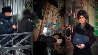 В районе “Зеленого базара“ в Алматы прошёл рейд: видео
