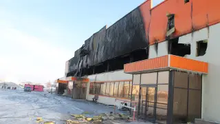 Что осталось после пожара в детском развлекательном центре Семея