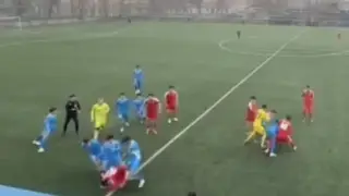 Массовая драка футболистов “Ордабасы“ и “Актобе“: зачинщик задержан полицией