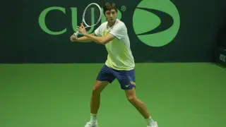 Матч второй ракетки Казахстана завершился двумя сетами после яркой победы в США