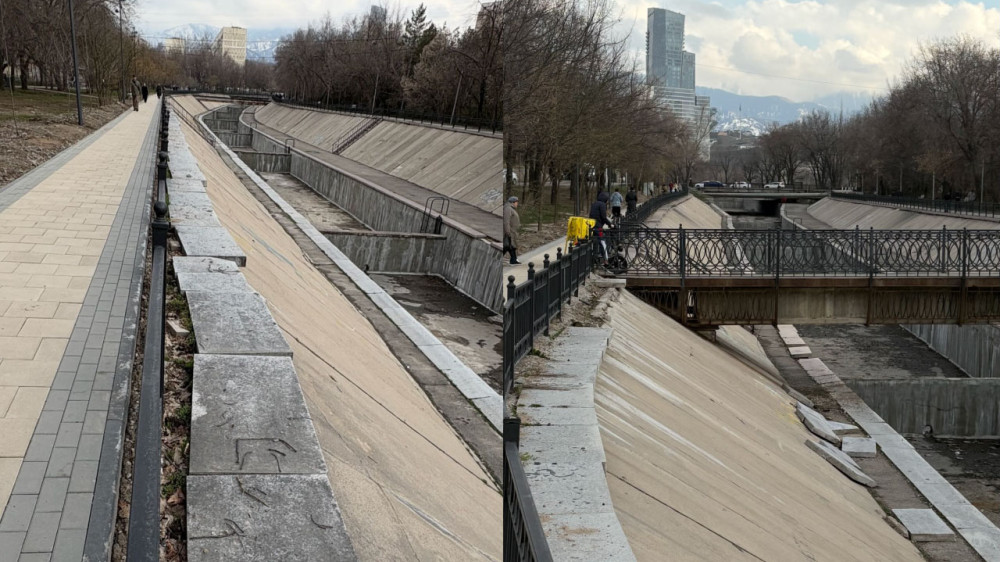 Алматинка показала состояние набережной Есентая: в акимате ответили на критику