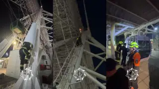 В Астане загорелось колесо обозрения