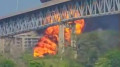 Мощный взрыв на танкере в Панаме попал на видео